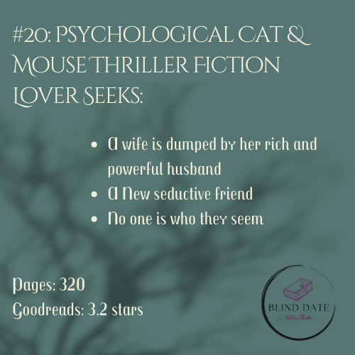 #20: Psychological Cat & Mouse Thriller Fiction Lover Seeks: