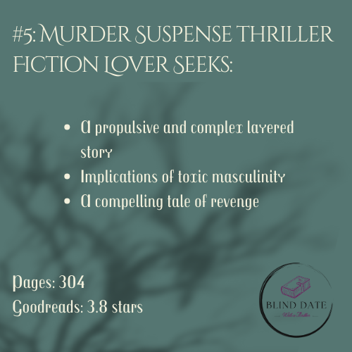 #5 Murder Suspense and Thriller Fiction Lover Seeks: